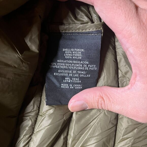 32 Degrees Heat Milwaukee Bucks Puffer Down Jacket Men's L Full Zip Olive Green - Picture 4 of 8